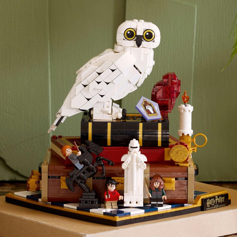 LEGO Harry Potter Kamień filozoficzny — edycja kolekcjonerska 76466 | edycja kolekcjonerska, zestaw dla dorosłych, prezent dla fana Harry’ego Pottera, z minifigurkami, 1571 elementów