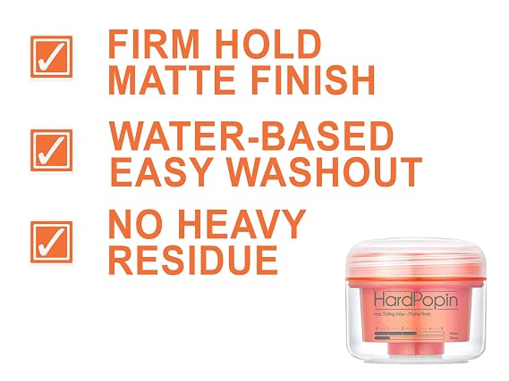ATS Stylemuse Hard Popin Hair Styling Wax - Men and Women Matte Molding Cream Firm Hold 100 gram 3.53 ounce