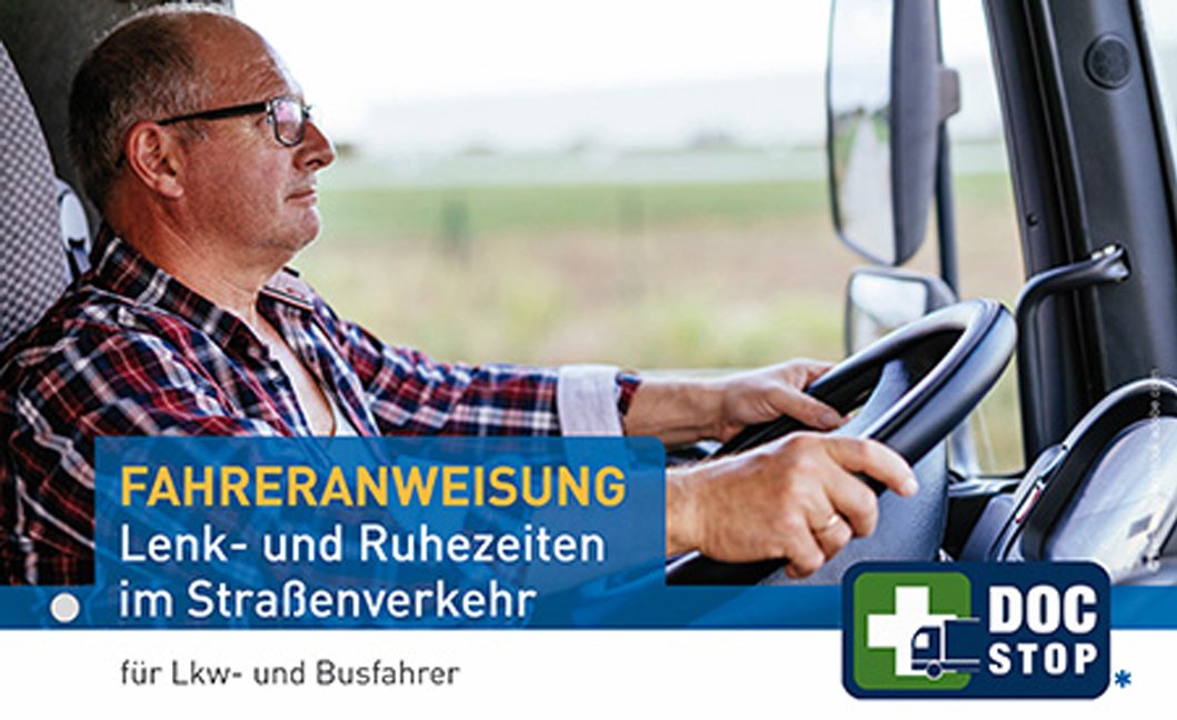 10er Pack Fahreranweisungen Lenk- und Ruhezeiten Anweisung Anordnung Verhaltensregeln LKW