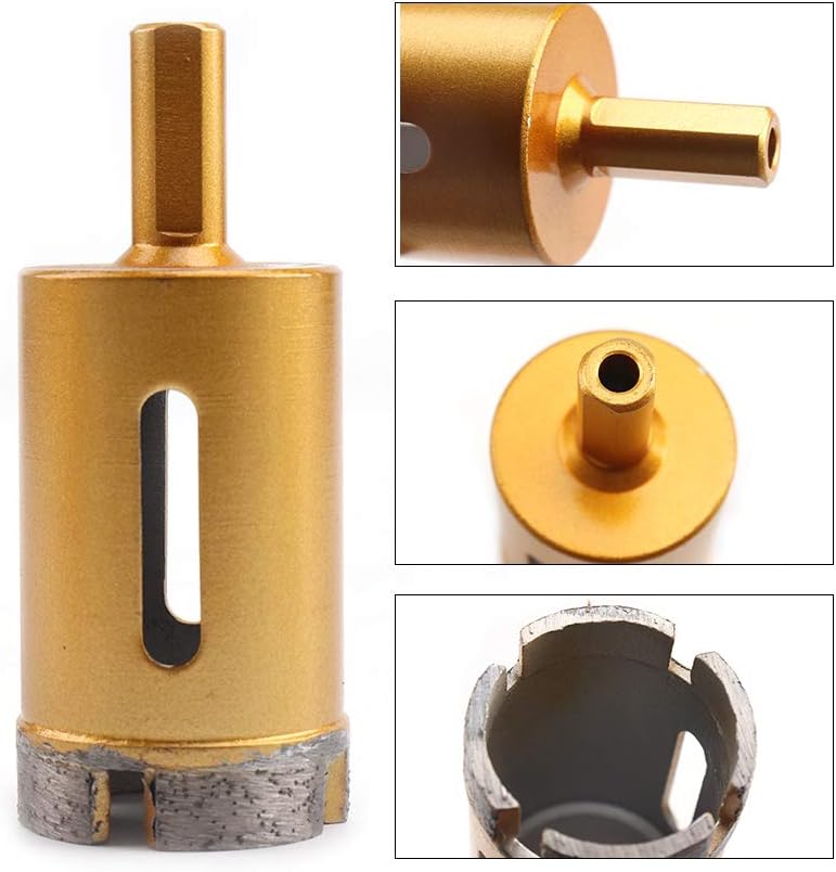 SI FANG 1Pc 35mm Diamond Drill Bit,Diamond Hole Saw Dry/Wet Drilling