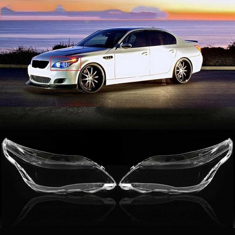 Coque de phare gauche pour BMW E60 E61 Berline et Break de 2003 à 2010 - 2