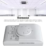 Central Air Conditioning Thermostat,110‑220V 2 Way Mechanical Control Switch Conditioner Smart Thermostat for Commercial and Civil Buildings