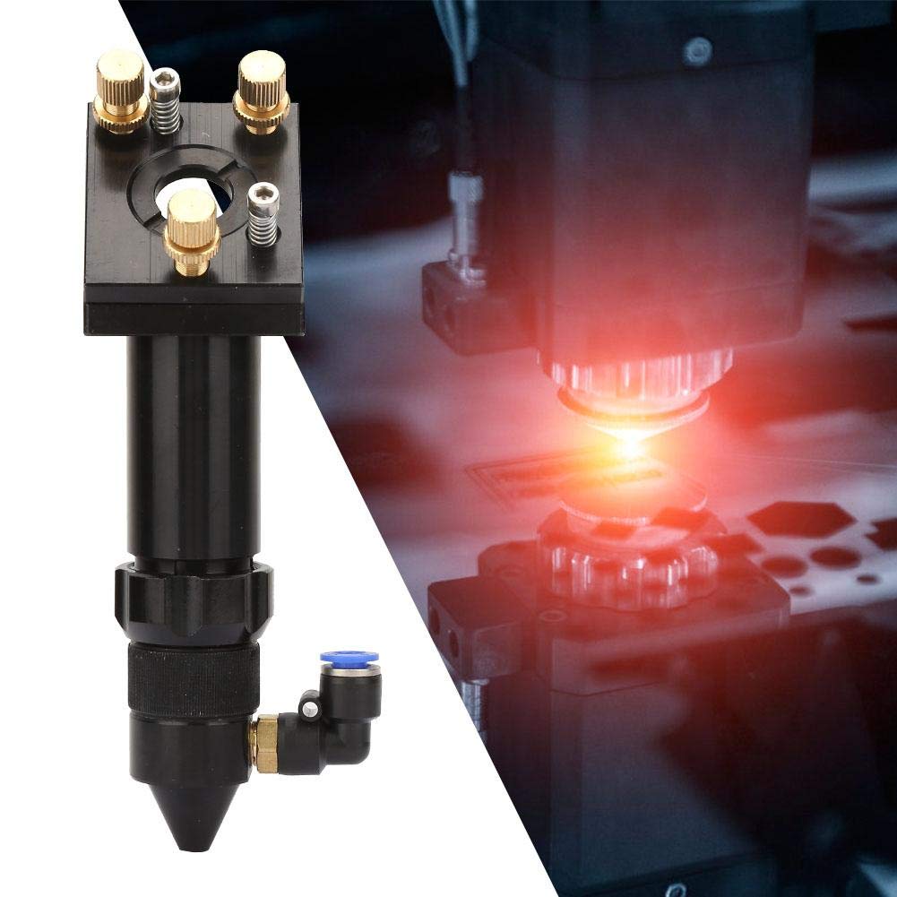 Dioche Testa Laser CO2 Lente di Messa a Fuoco della Testa del Laser CO2 D20mm FL50.8/101.6mm per Incisore Parti di Macchine da Taglio(Testa Laser Singola)