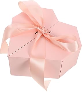 HEALLILY Gift Boxes Box Gift Box Small Heart Shaped Gift Bags Present Wrapping Accessories Pink Souvenir Paper Large Heart Shaped Gift Boxes