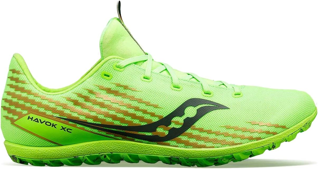 Saucony Men's Havok XC3 Flat Sneaker, Slime, 7.5