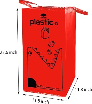 Recycling Bags,Separate Recycling Waste Bin Bags for Kitchen Home, Trash and Recycle Bin Combo,Reusable Waterproof,42 Gallon, Pack of 3 Recycling Bins