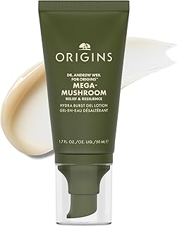 Origins Mega-Mushroom Hydra Burst Lightweight Moisturizer | Reduces Visible Redness | With Niacinamide & Reishi Mushroom, 1.7 Fl Oz