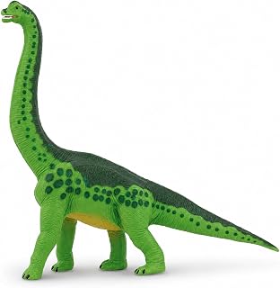 Safari Ltd. Brachiosaurus Toy - 9 Inch Realistic Dinosaur Figure for Kids | 9 Inches Long x 8 Inches Tall, Ages 3+, Safety Tested, BPA Free PVC, Dinosaur Play, Cake Toppers, Paleontology Study