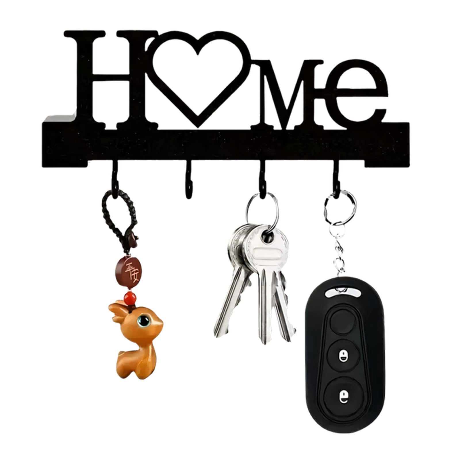 Hzbb A Iron Wall Mounted Hook With Home Letter Design For Organizing Clothes Ccessories Nd Household Items Fasteners For Wall