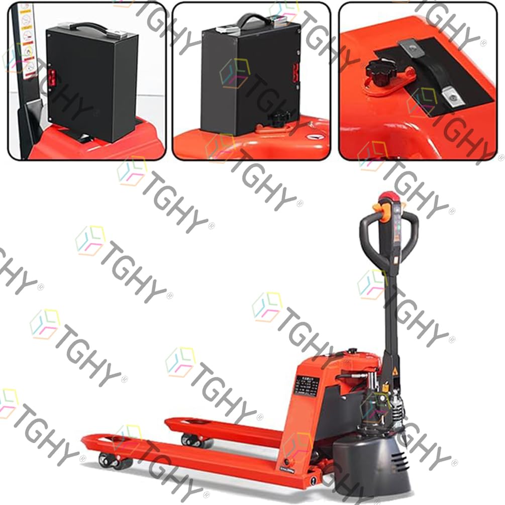 TGHY Batería de 48 V para montacargas eléctrico (48 V, 10,4 Ah, 15,6 Ah, 18 Ah), batería de Iones de Litio extraíble para Motor de transpaleta eléctrica de 0 a 900 W.,48v10.4ah