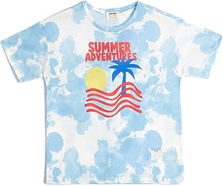 KOTON Boys Tie-Dye Patterned Tshirt