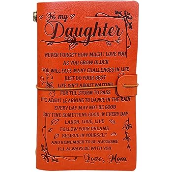 leather journal for daughter from dad