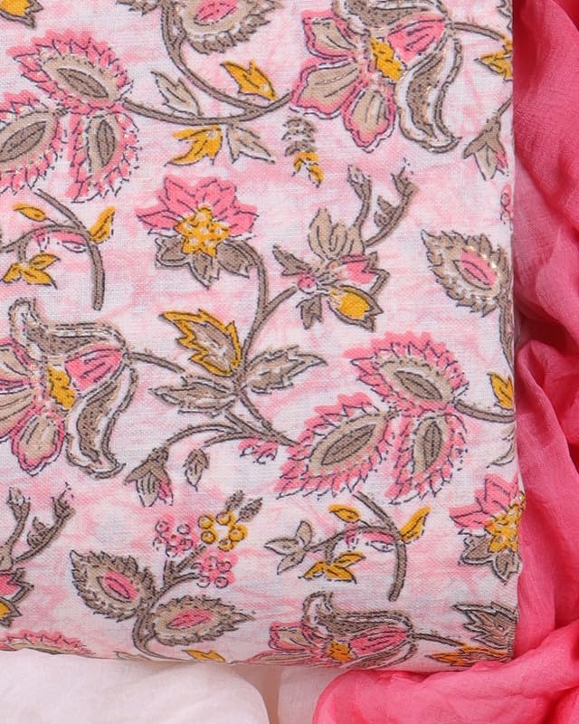 Image of Sun Fashion And Lifestyle Women's Cotton Unstitched Dress Material