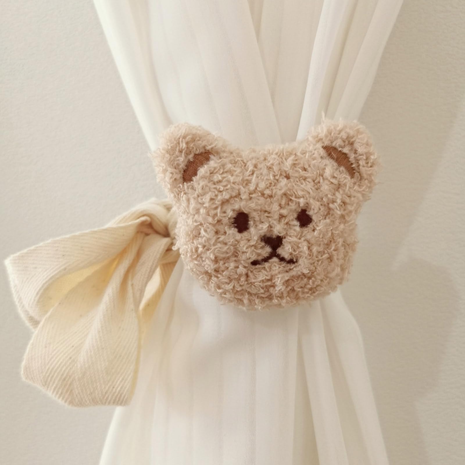 JAZLOG Holder Plush for Decor (Set Home – Animal Holdbacks Curtain Room of Cotton Stylish 2) Cartoon Tiebacks tiebacks Curtain Child Bedroom/Nursery Rope for for Strap – Kids Cute