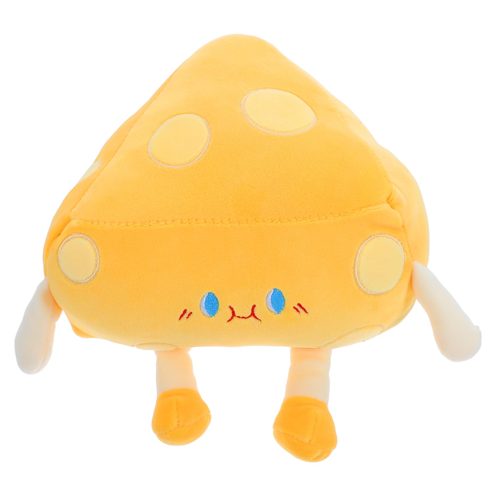 Coussin peluche fromage doux avec rembourrage coton PP résistant - 2