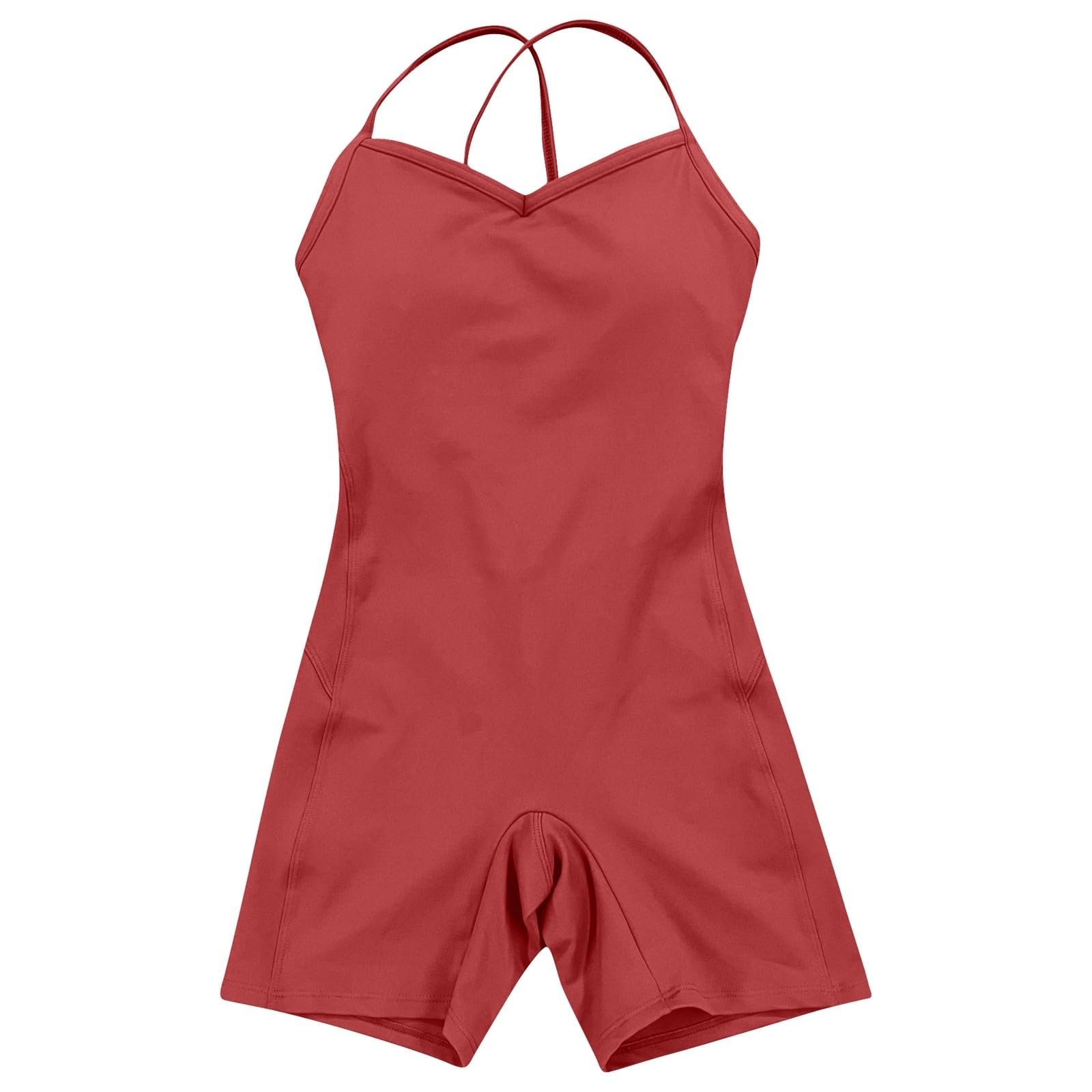 Générique Combinaison Yoga Femme Haute Hanches Galbées Dos Sans Manches Unie Sport Fitness