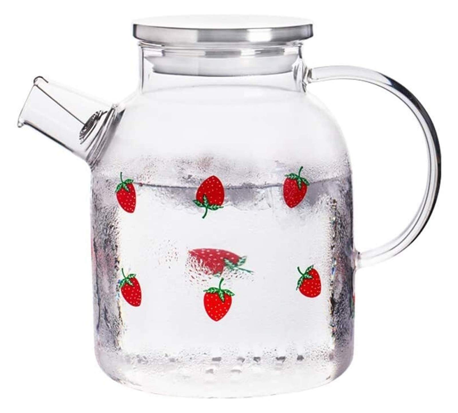 Théière en verre résistant à la chaleur de 1600 ml pour thé et café