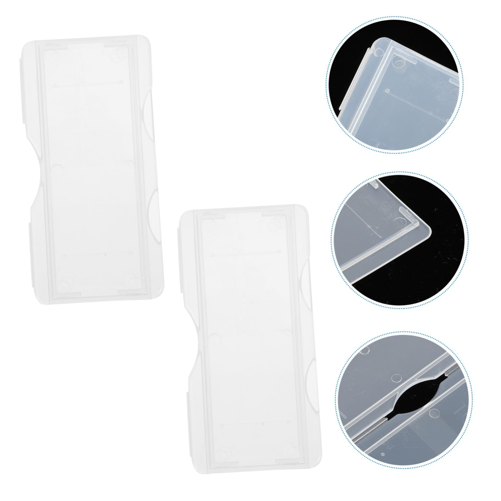 Scatola 100 Pezzi in Plastica Pp Porta Vetrini Microscopio e Chiusura Facile per Conservazione Laboratorio Microscopico Esperimenti