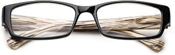 Newbee Fashion - Muir Slim Squared Spring Hinges Fashion Clear Lens Glasses