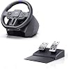Coverzone Steering Set – 900° Rotation, Dual Motor Vibration, 16-Bit Magnetic Encoder, Rgb Illuminated Feedback, Metal Pedal with Hall Sensor, Pc Ps4 Xbox Compatible Real Driving Experience Pxn V900 Gen2