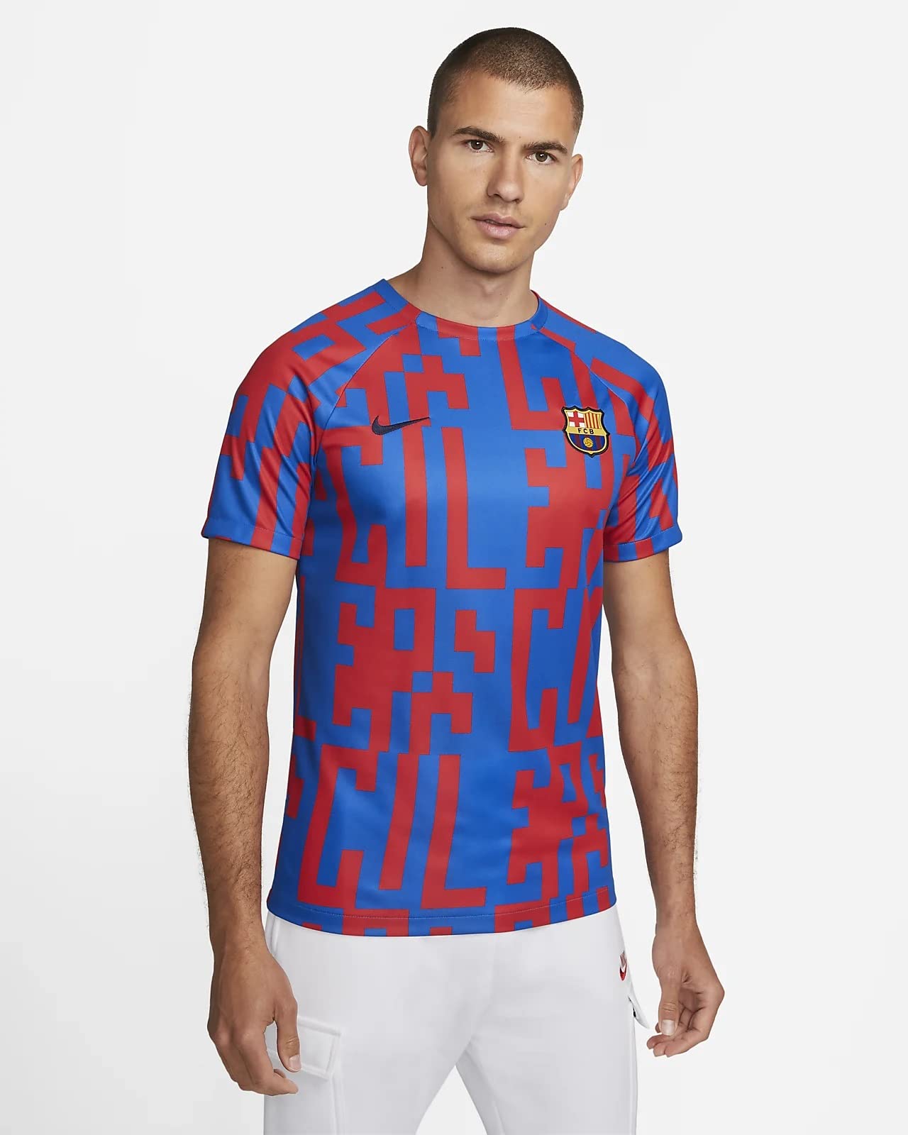 Futbol Club Barcelona FCB M Nk DF Top SS PM Hm Camiseta FC Barcelona Hombre