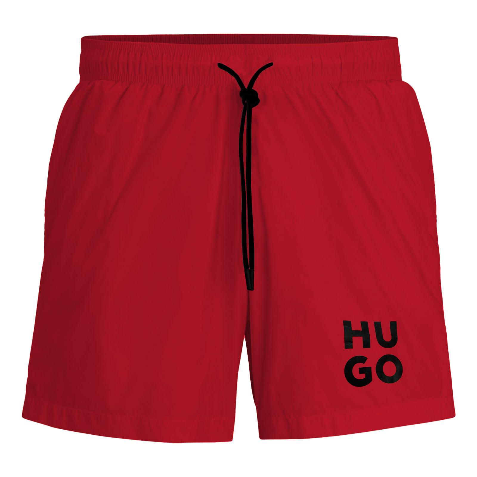 Hugo Men's Open Pink693 Paol Swimming Shorts With Full Lining And Stack Logo, L