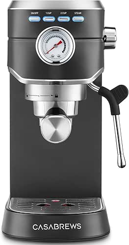 CASABREWS CM5418 Espresso Machine 20 Bar, Stainless Steel Espresso Maker