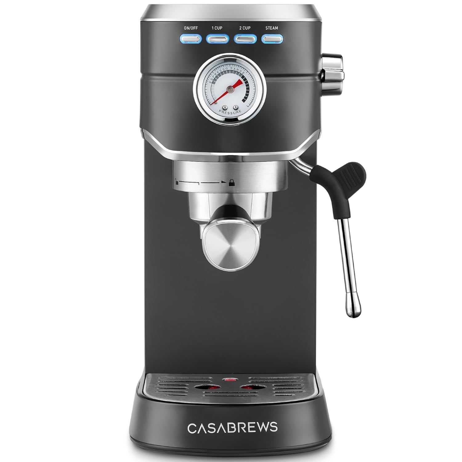 CASABREWS CM5418 Espresso Machine 20 Bar Stainless Steel Espresso Maker with Milk Frother Compact Cappuccino Machine for Home
