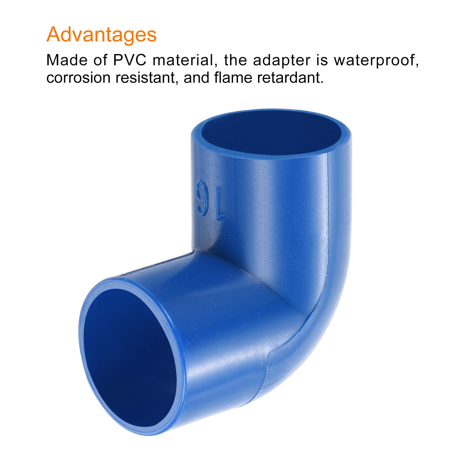 QUARKZMAN 1/2" Coude À 90 Degrés, 8 Pcs Raccords De Tuyau PVC 2 Voies