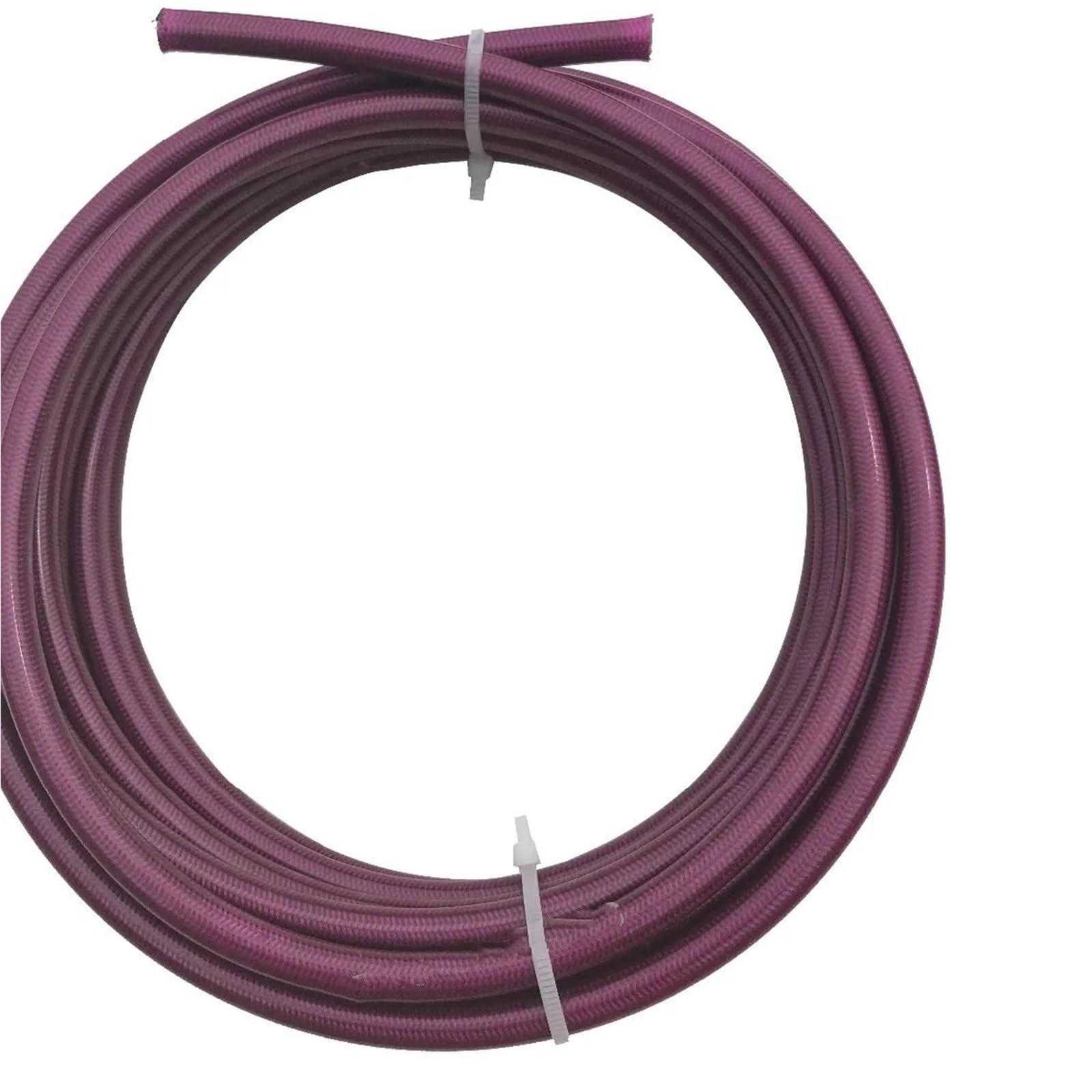 przewody hamulcowe 1 m Kolorowy przewód hamulcowy wyścigowy AN3 (3,2 mm 1/8" ID) pokryty PVC/PU, pleciony z nylonu ze stali nierdzewnej(Purple)