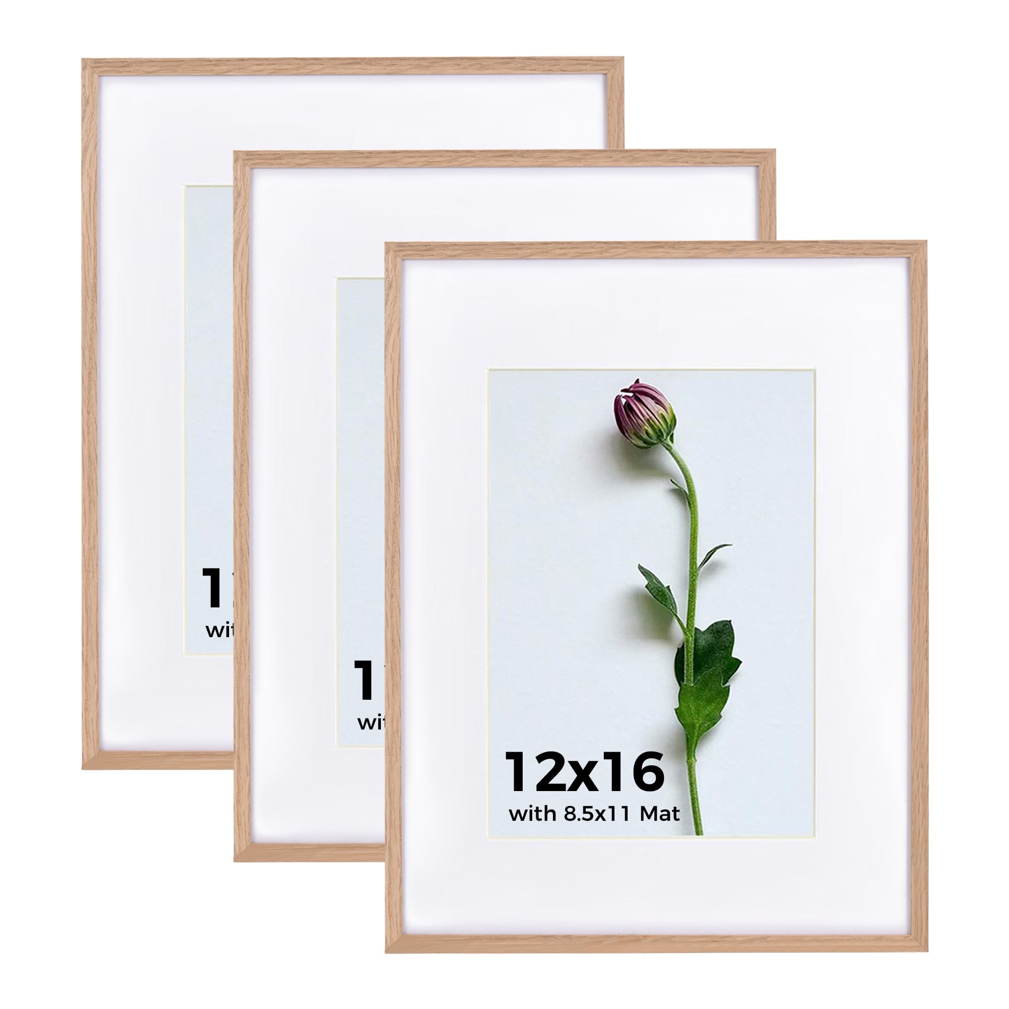 Cadre photo 30x40 en bois de chêne pour créer une galerie de souvenirs dans votre salon
