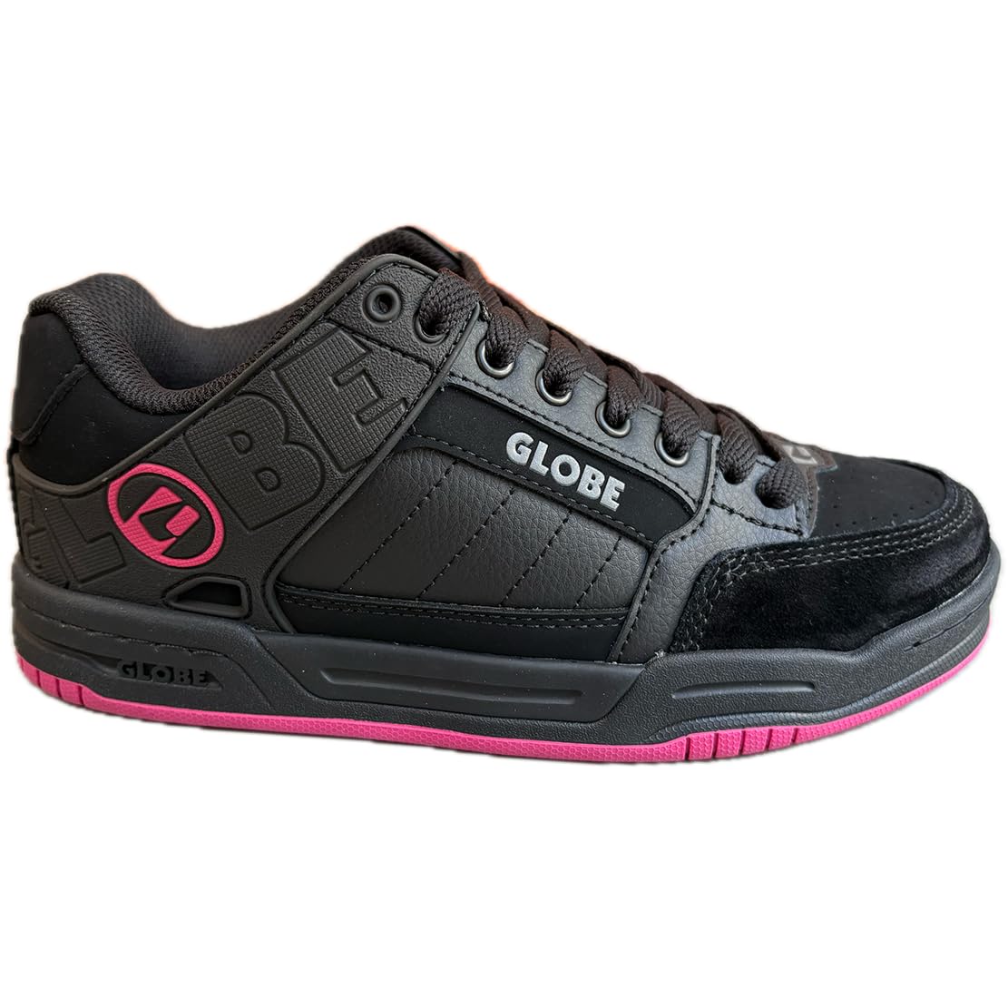 Globe Tilt Mujer Zapatos Deportivos Niñas Adultos Marca Tilt Original Brand - Black Black Pink