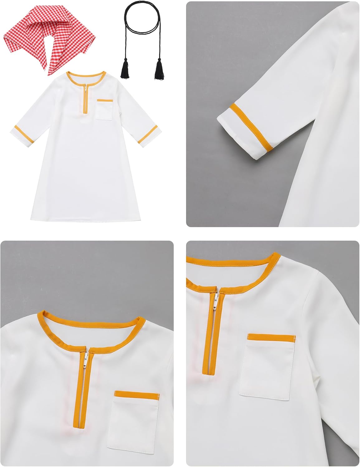 IBTOM CASTLE Newborn Baby Boys Abaya Muslim Robe Saudi Long Sleeve Kaftan Turban Arabic Dubai Eid Ramadan Outfits