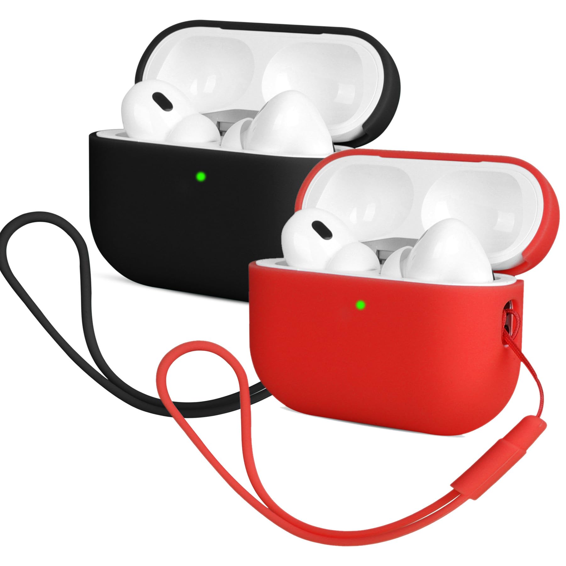 Mocarheri Funda Silicona Compatible con AirPods Pro 2.ª Generación, Ultradelgada Fundas Protectora de Silicona para AirPods Pro 2.ª Generación 2022,Menta Verde/Lavanda(2PCS) — view 22