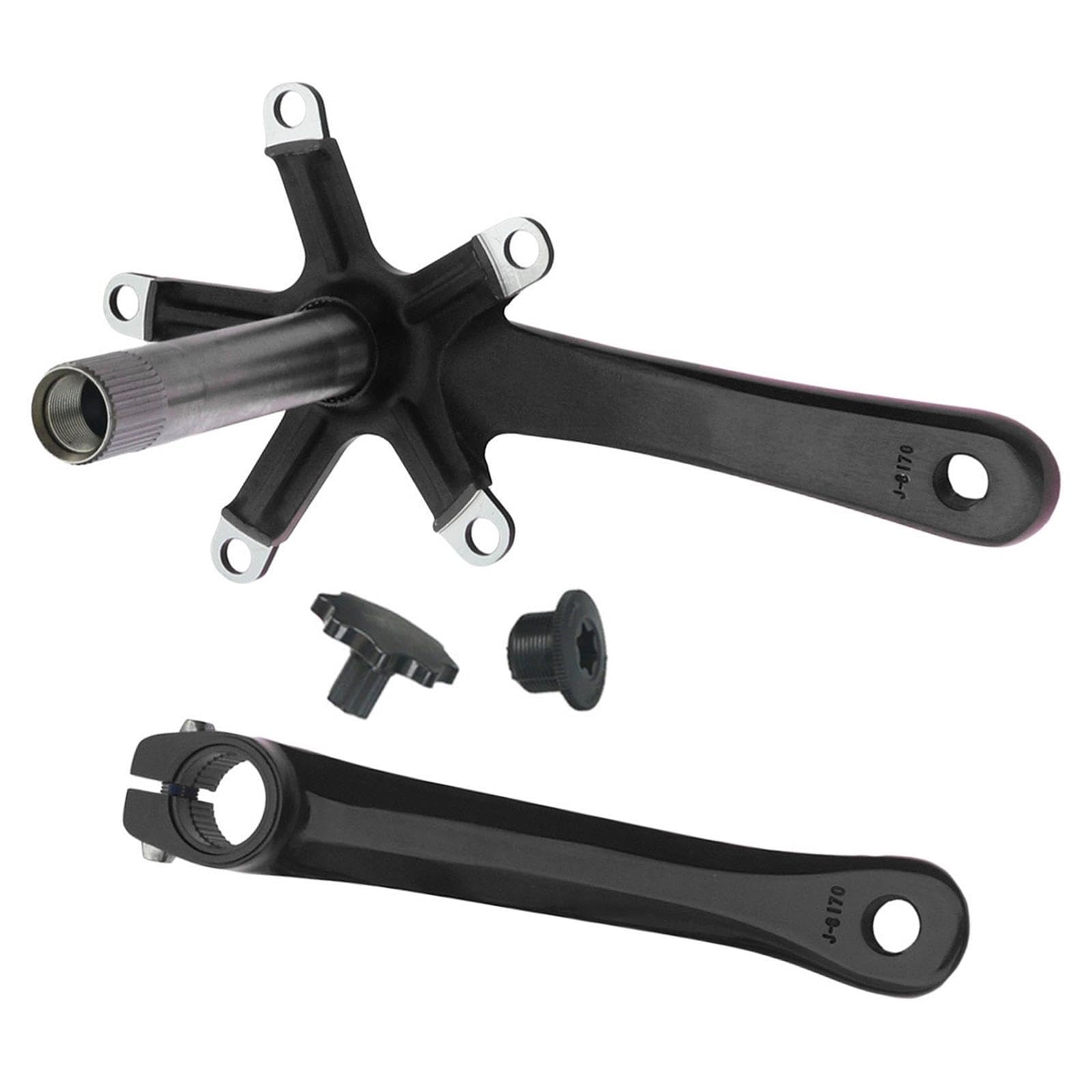 Set di pedivelle per mountain bike cave ad resistenza in lega di alluminio leggera per biciclette, set di pedivelle per mountain bike in lega di, Manovella, 152 millimetri