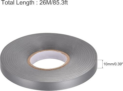 Miniatura 7 de uxcell Cinta aislante 2.165 in Ancho 26M Largo 0.010 in Cinta eléctrica gruesa PVC Gris