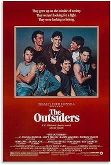 Loopo The Outsiders Movie Posters for Room Aesthetic Canvas Wall Art Decor 12x18inch(30x45cm), Unframe-style-5