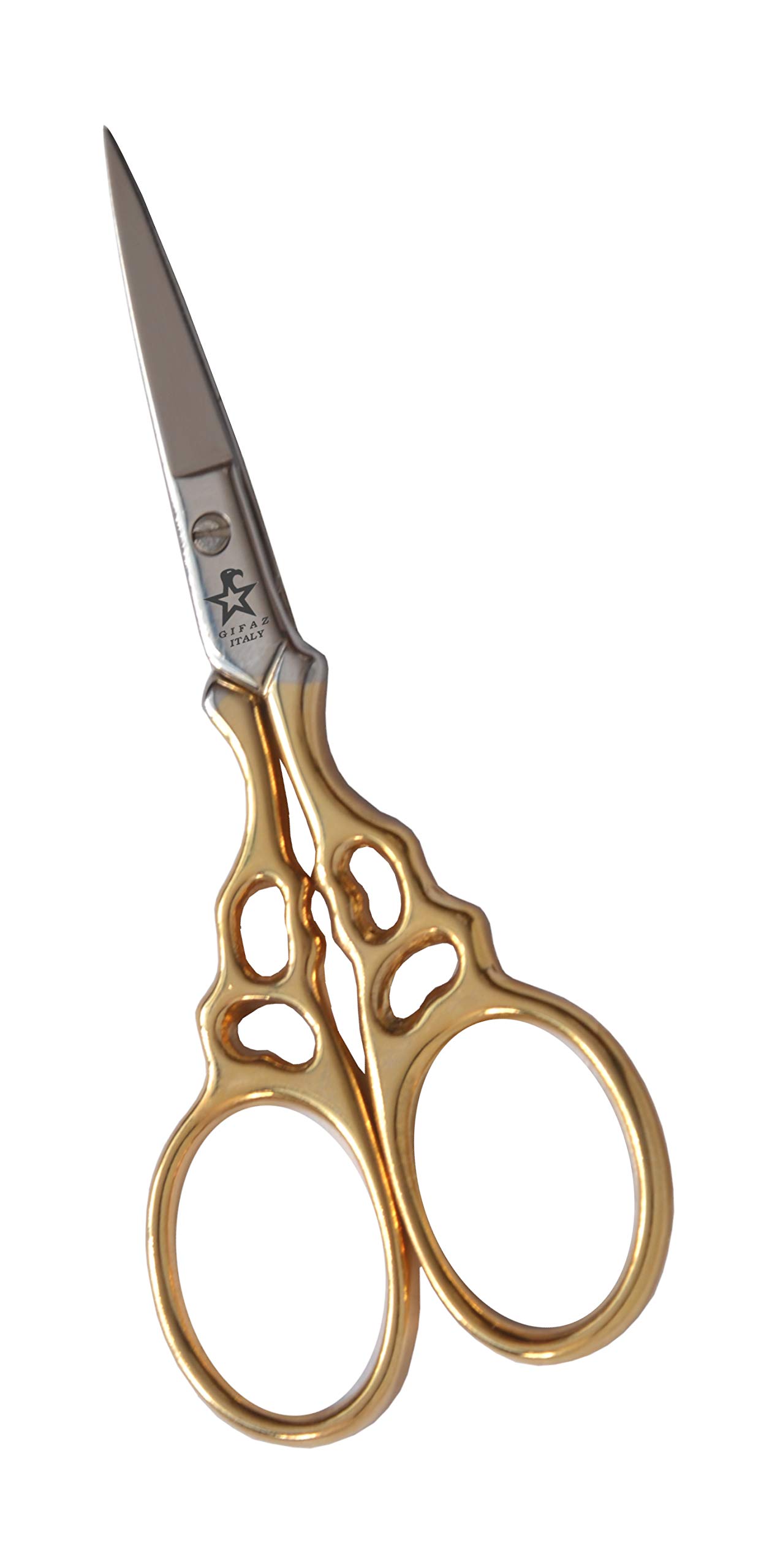 Forbici Da Ricamo Italiane Forbici Da Ricamo Gingher Placcate Oro Con Impugnatura A Coda Di Leone - Forbici Decorative Di Alta Qualità, Made In Italy, 3.5 Pollici Forbici Vintage