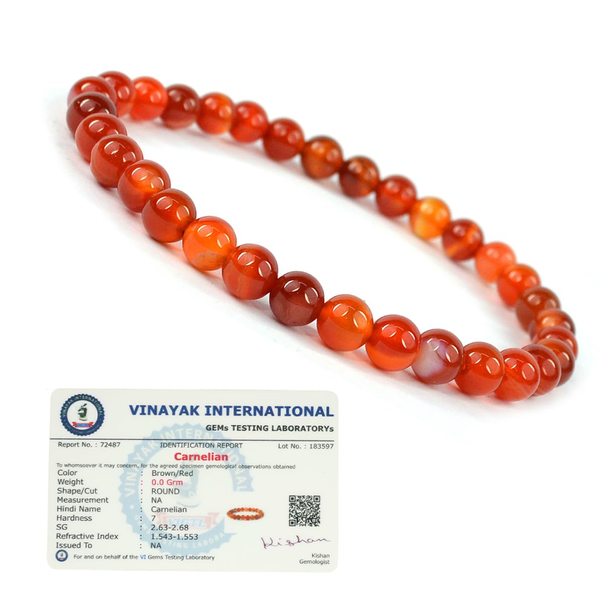 Reiki Crystal Products Certified Carnelian Bracelet Reiki Healing Crystal Stone 6 Mm Bracelet, Charged By Reiki Grandmaster & Vastu Expert - Unisex Adult (B09TF88Z1Q) Amazon Price History, Amazon Price Tracker