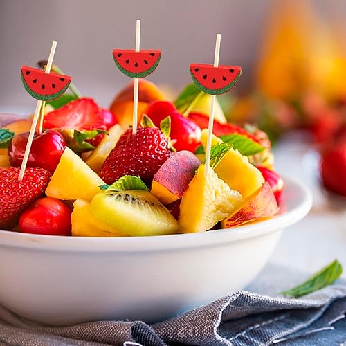 Miniatura 89 de 120 palillos de cóctel para aperitivos, palillos de cóctel para bebidas, palillos de dientes de bambú, palillos de dientes elegantes