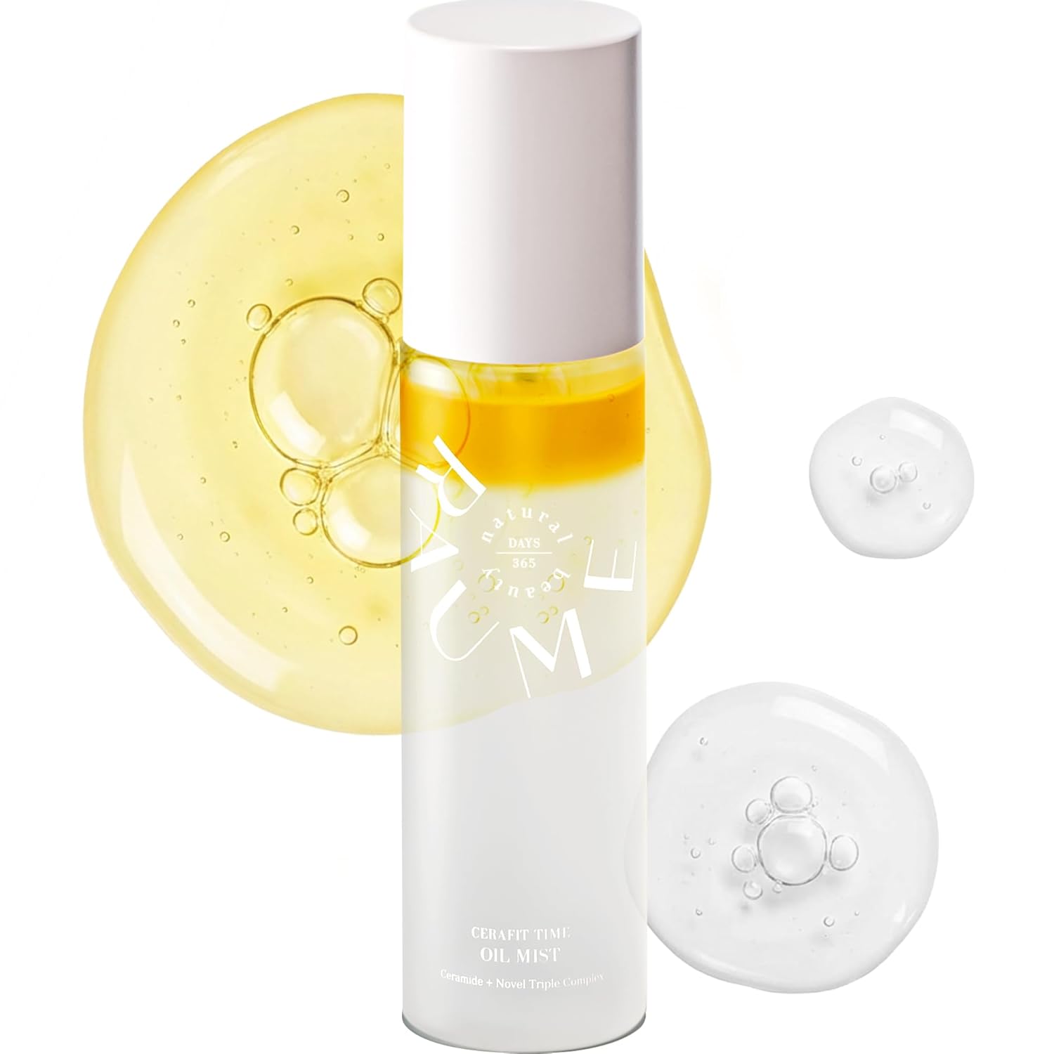 RAUME Cerafit Time Oil Mist, Dual-Layer Glow Facial Mist with 36% Natural Citrus Fruit Water, CeraFit Ceramide Complex, Hydrating Korean Skin Care Mist, 3.18 fl oz / 94 mL