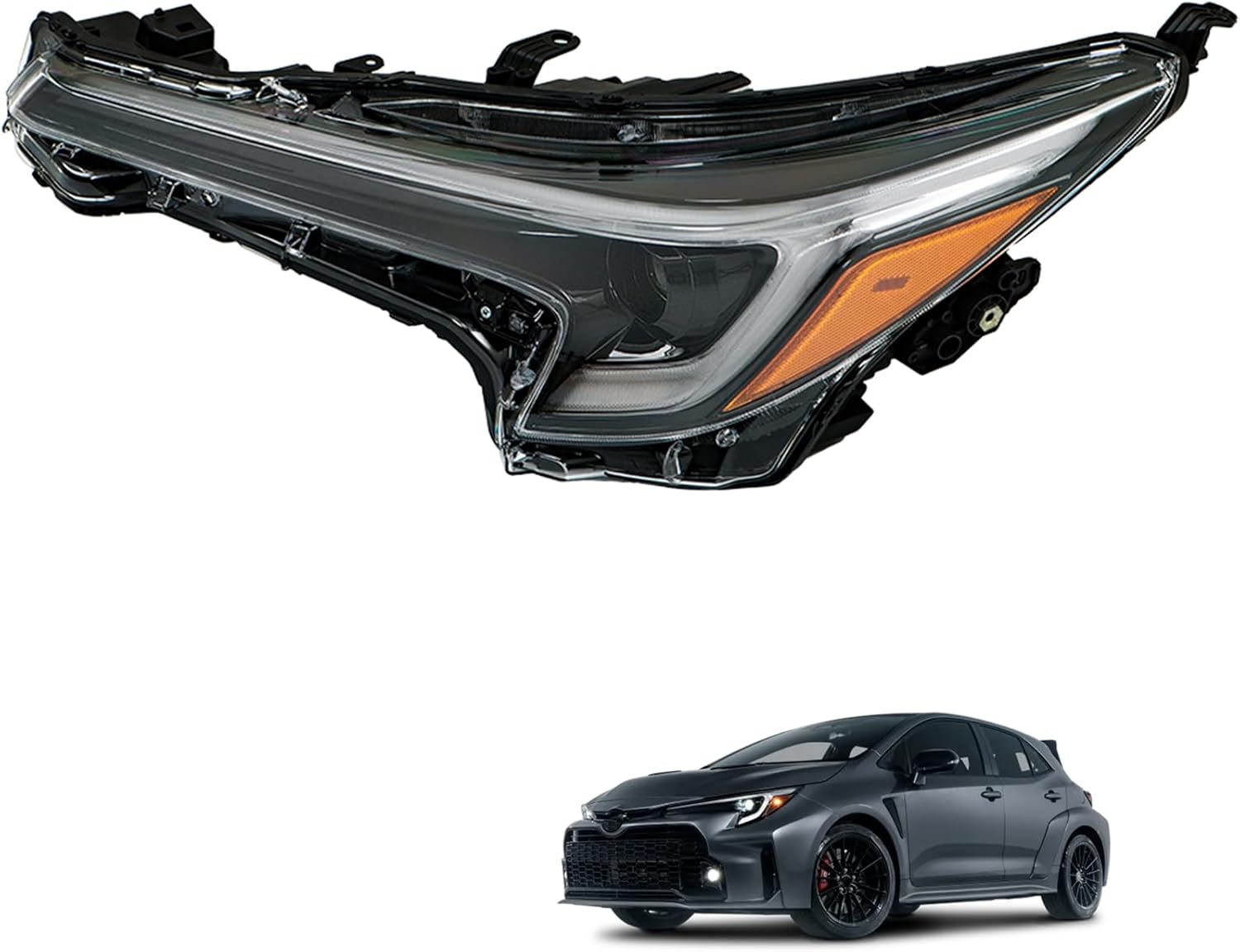 Headlamp Headlight Assembly Left Side Replacement for 2023 Corolla