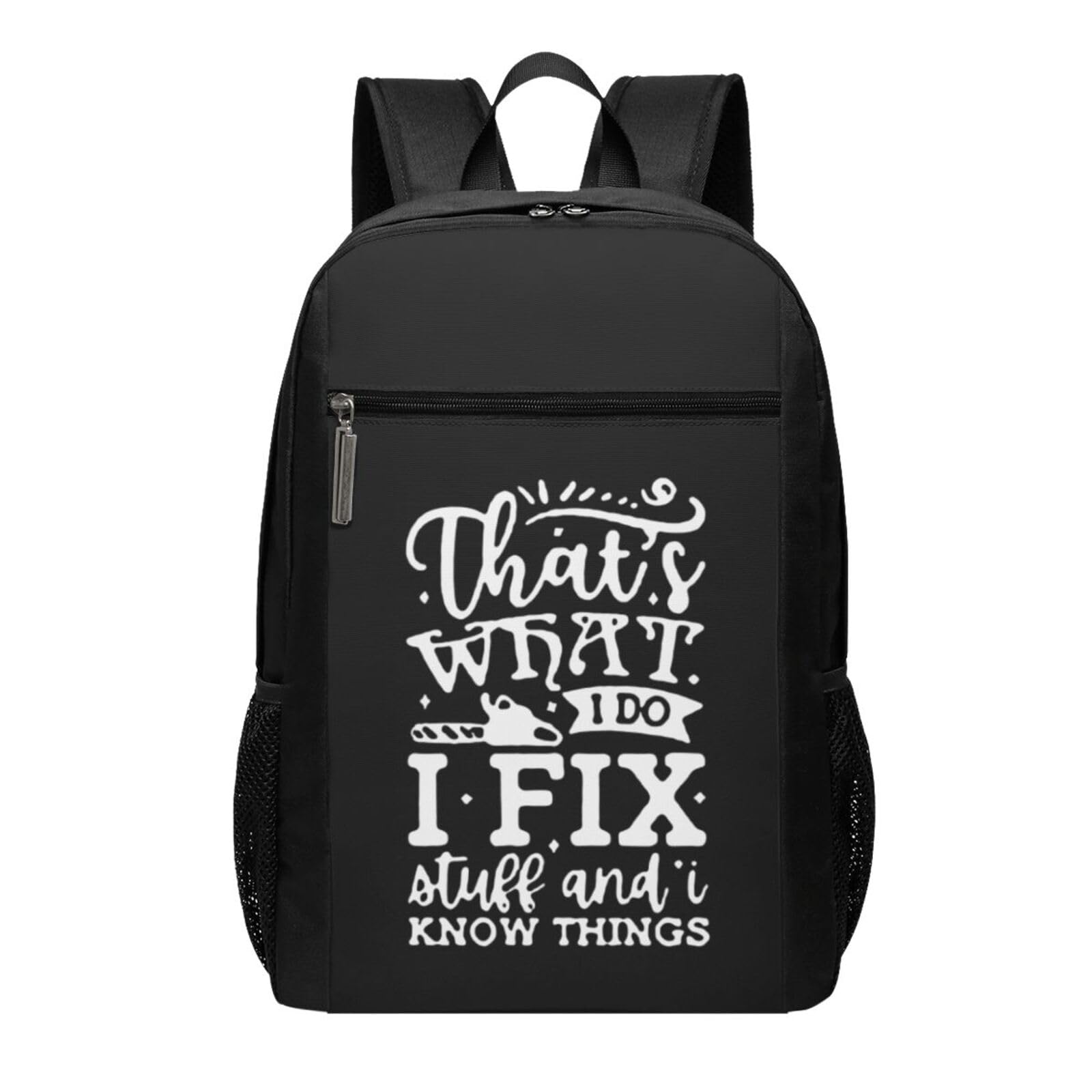 AMZWZSH That's What I Do I FIX Stuff and I Know Things Travel Laptop Backpack, Business Anti Theft Slim Sturdy Laptops Backpacks, College Computer Bag