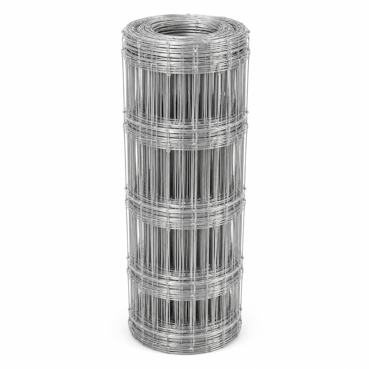 Malla Ganadera Anudada, Acero Bajo Carbono Plastificado, Cerca Alta Resistencia, 1.0 * 50m