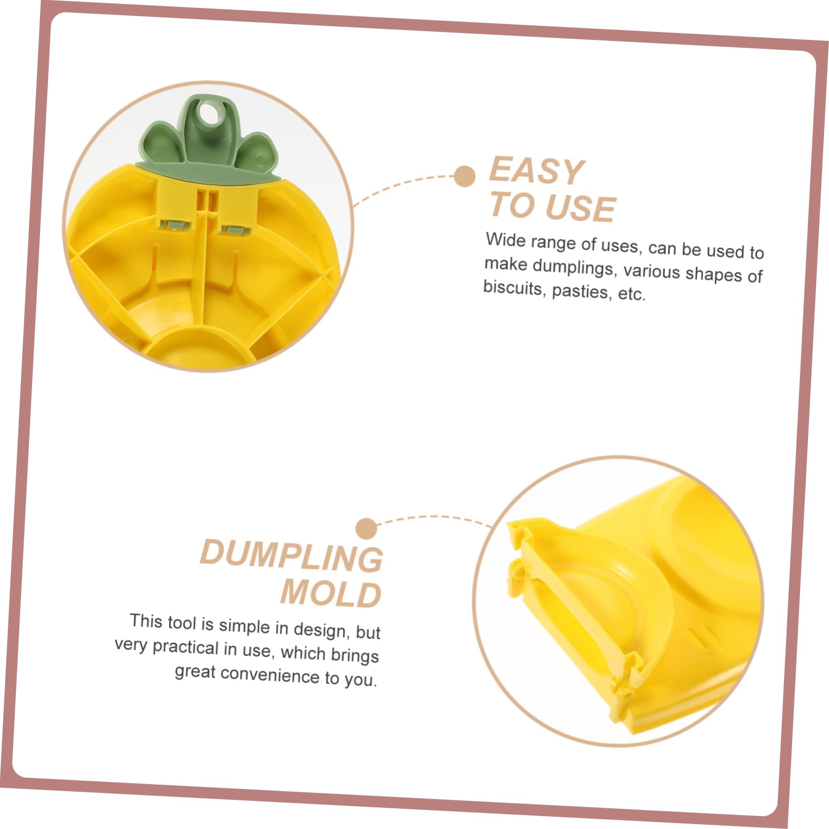 COLLBATH Dumpling Wrapper Dumpling Maker Press Wrappers Simple to Use Kitchen Gadget