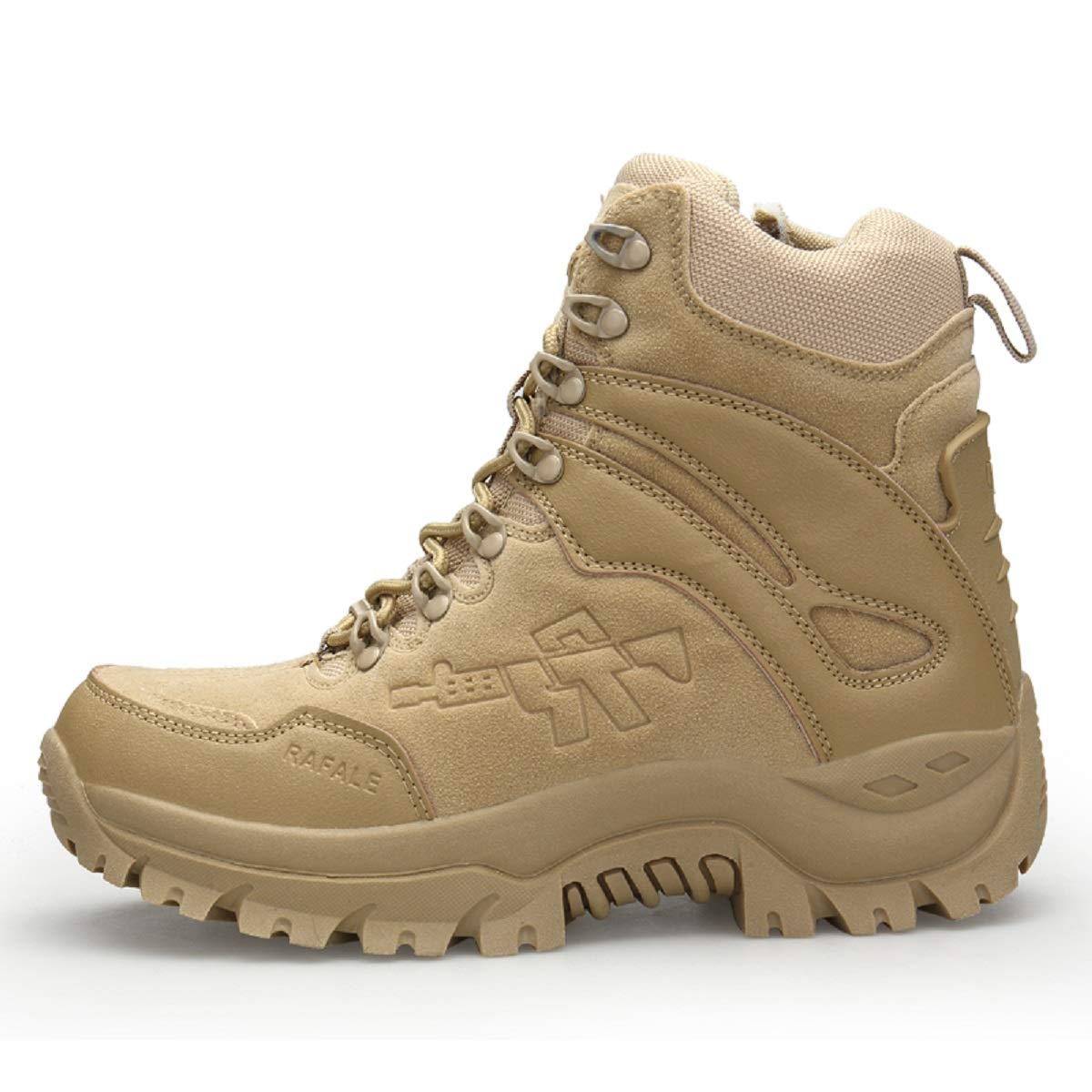 AONEGOLD Hommes Bottes de Randonnée Tactiques Militaires de Combat Bottes Chaussures de Trekking extérieures Respirantes Antidérapant