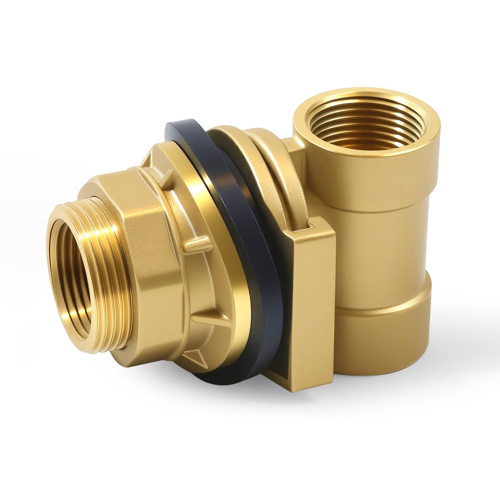 Photo 1 of 1 inch NPT Bronze Pitless Adapter For Submersible Well Pump,Designed for 4"-8" Well Casing, Casing Hole 1-3/4", Drop and Discharge Pipe (1 inch)