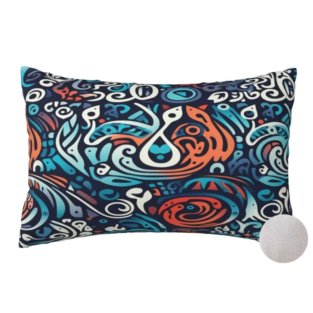 Housses de coussin 60x80 cm pour lit et chambre ambiance rétro chic