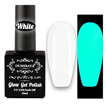 Long Lasting Bright Glow in the dark jelly milky white gel polish nails art | Easy to use, Smooth Application