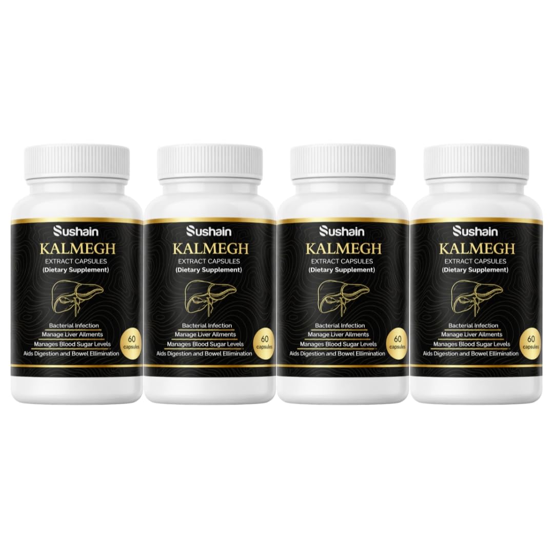 Kalmegh Capsules 500 MG | Natural Liver Supplement | Liver Detox | Ayurvedic Medicines for Liver Detox and Supporting Liver Function | Maintain Overall Health — Amazon image 5